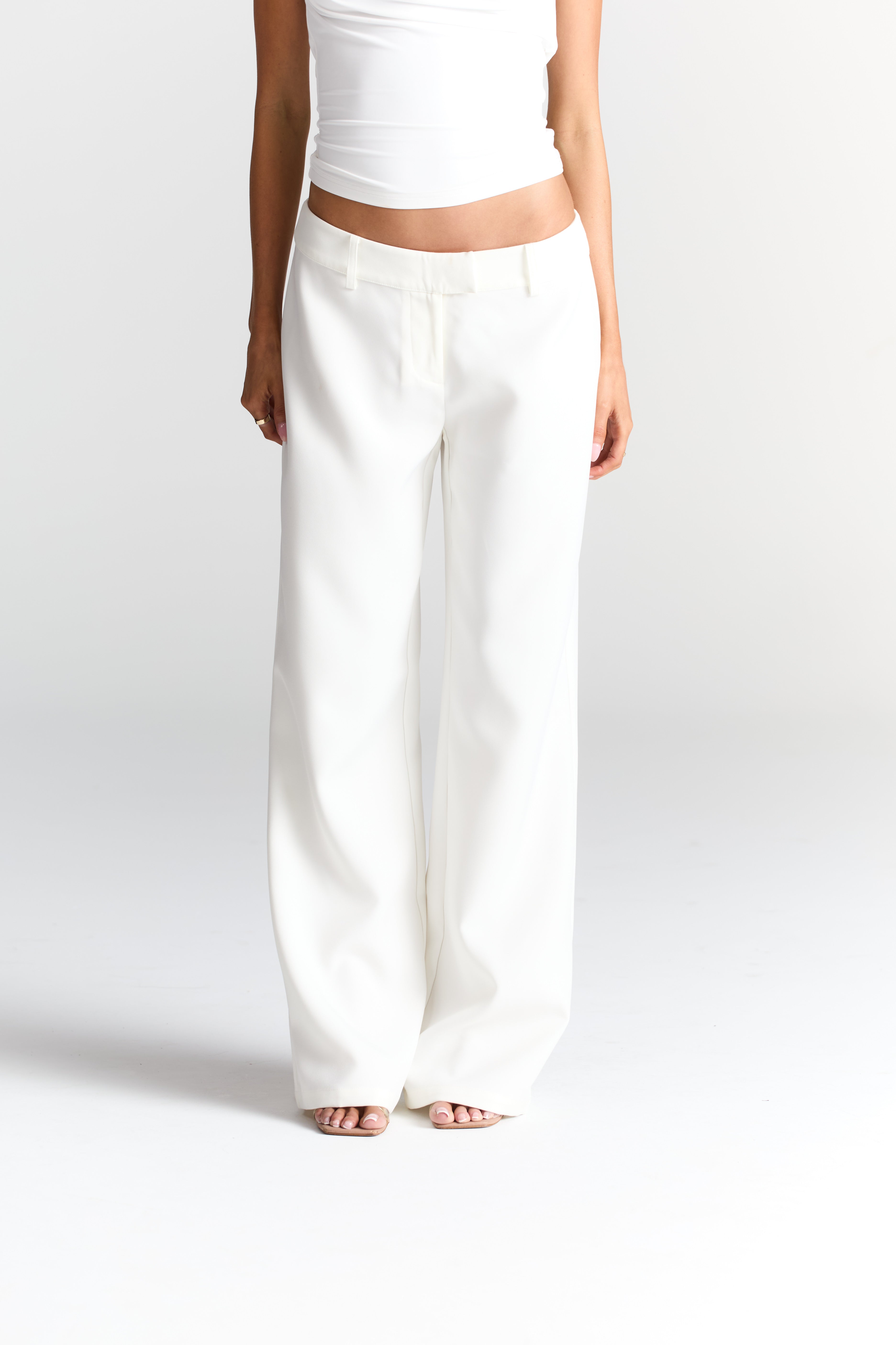 Alina Tailored Pants White