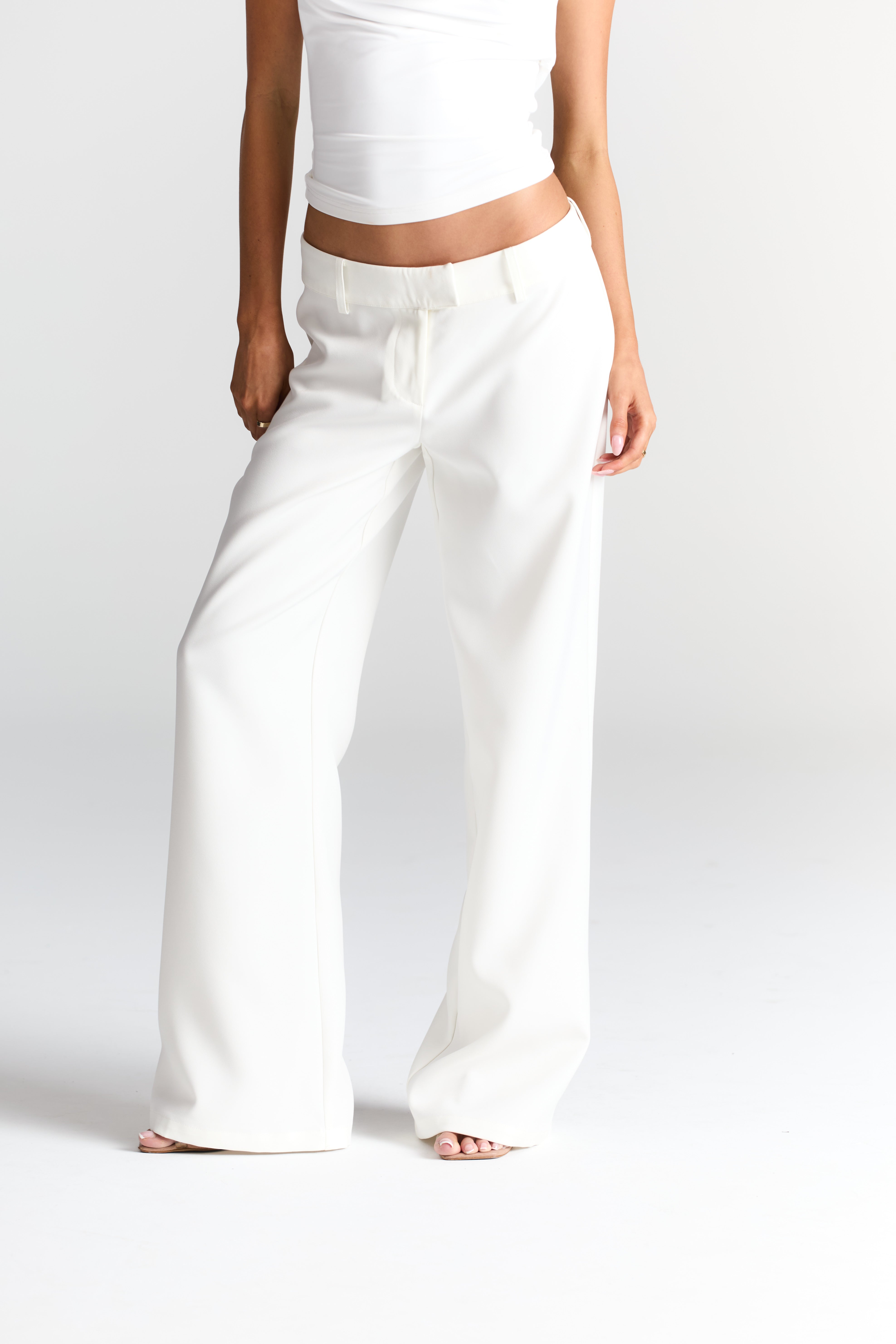Alina Tailored Pants White